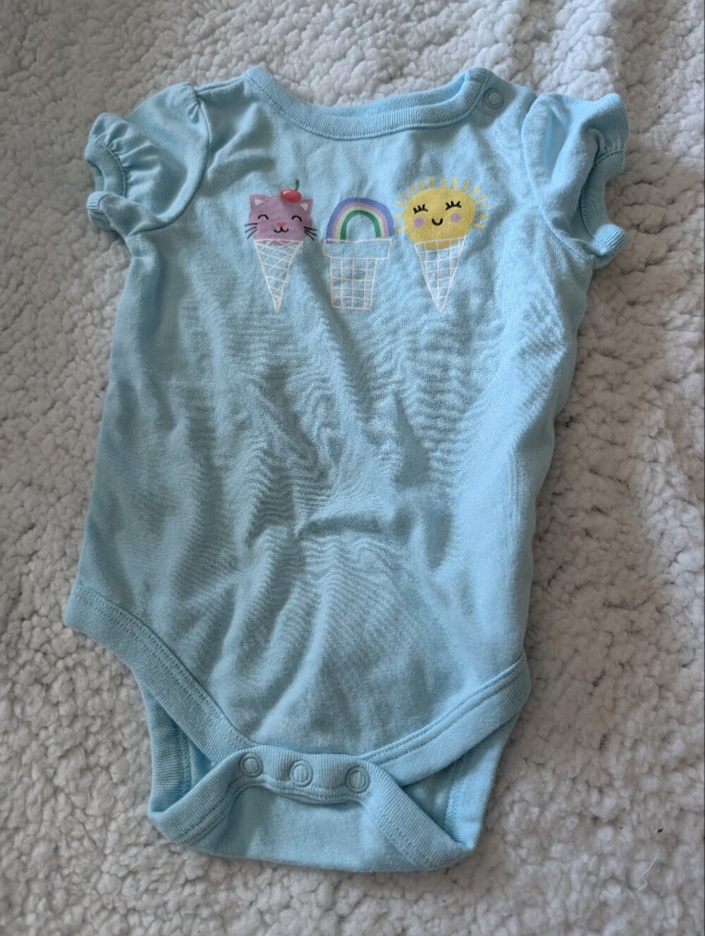 Garanimals Light Blue Ice Cream Graphic One-Piece